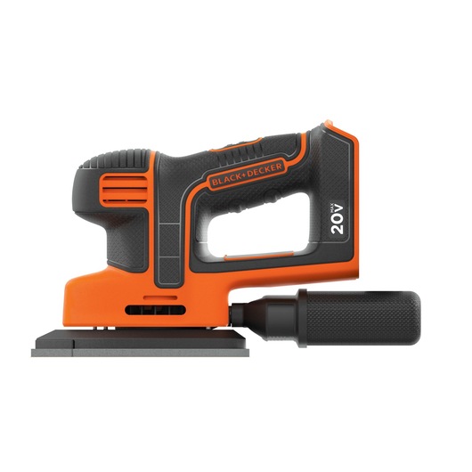 Profile of 20 volt max mouse cordless sander.